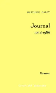 Journal 1974 - 1986 (Tome 2)