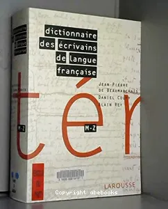 Dictionnaire des ecrivains de langue francaise (m à z)
