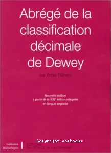 Abrege de classification decimale de dewey